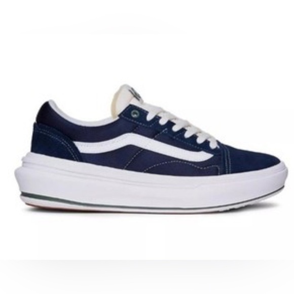 NewVans Old Skool Overt CC Pop Color Dress Blues Sneakers Platform Size 12 - Picture 1 of 4